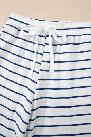 Striped Blue Spring Pant Set