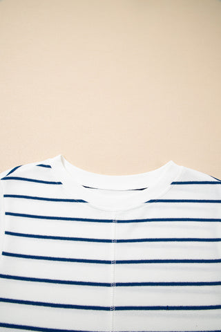 Striped Blue Spring Pant Set