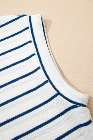 Striped Blue Spring Pant Set