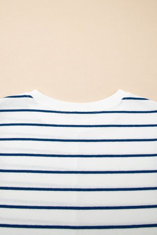Striped Blue Spring Pant Set