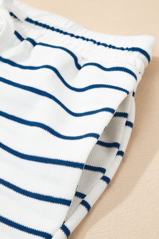 Striped Blue Spring Pant Set