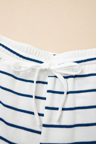 Striped Blue Spring Pant Set