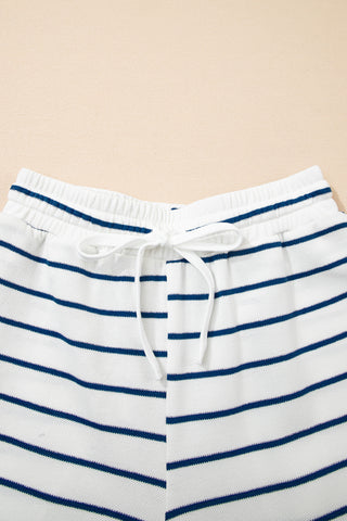 Striped Blue Spring Pant Set