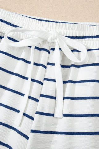Striped Blue Spring Pant Set