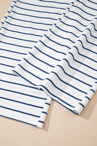 Striped Blue Spring Pant Set