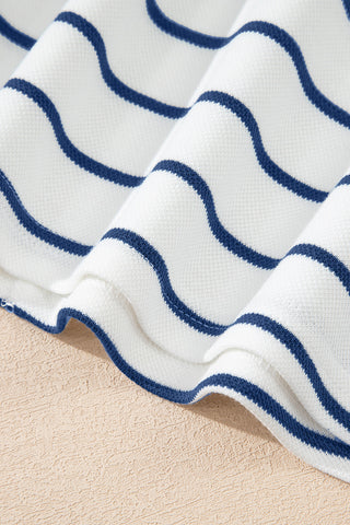 Striped Blue Spring Pant Set