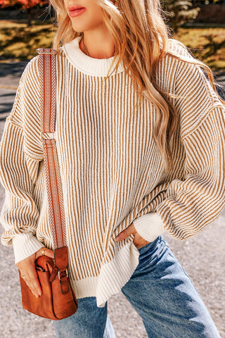 Chesnut Striped Sweater