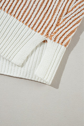 Chesnut Striped Sweater