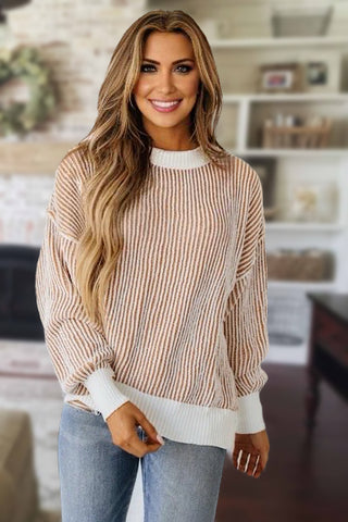 Chesnut Striped Sweater