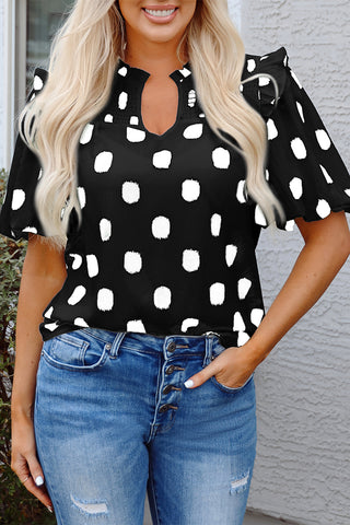 Dot Girl Summer Top - Black