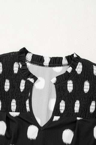 Dot Girl Summer Top - Black