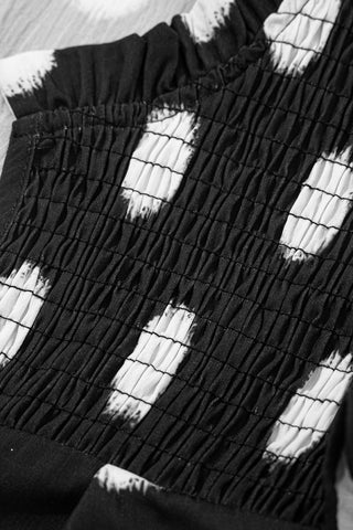 Dot Girl Summer Top - Black