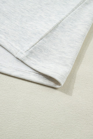 Denim Details Top - Gray