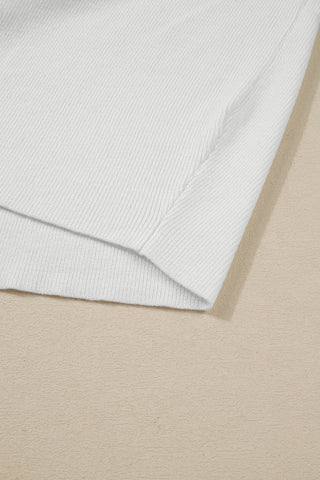 Color Block Sweater - Green and White