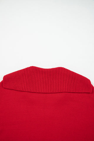 Collared Sweater - Red