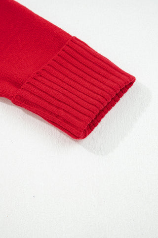 Collared Sweater - Red