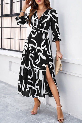 Cut Out Maxi Dress - Black
