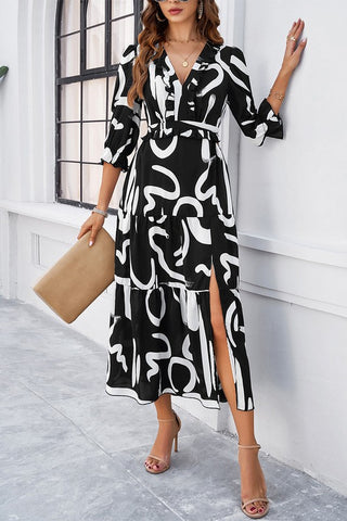 Cut Out Maxi Dress - Black