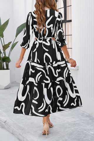 Cut Out Maxi Dress - Black