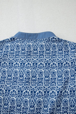 Mediterranean Vibes Puff Sleeve Top