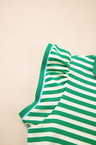 Striped Green Dress