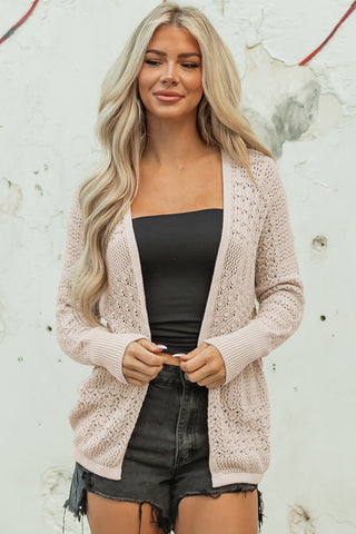 Mocha Mornings Cardigan - Taupe