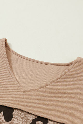 Bell Sleeve Leopard Top