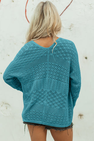 Mocha Mornings Cardigan - Teal