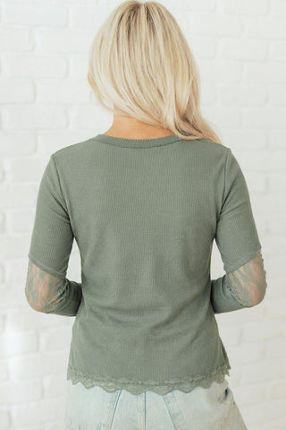 Mixed Pattern Spring Thermal - Green