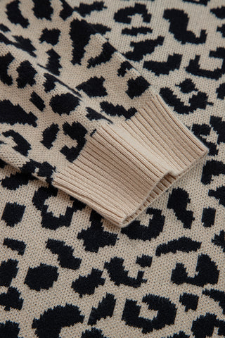 Leopard Cardigan - Beige
