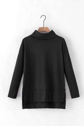 Flowy Cowl Neck - Black