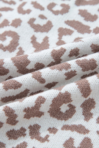 Leopard Cardigan - White