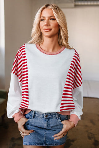 Oversized Red Sweatshirt