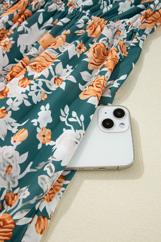 Tangerine Bloom Maxi Dress