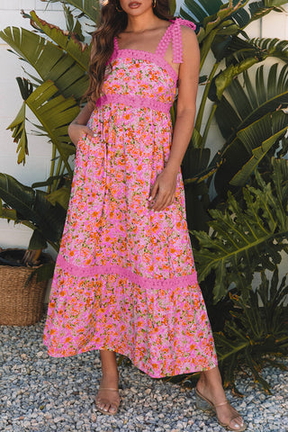 Spring Romance Sundress - Dark Pink