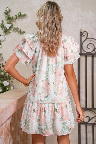 Poppies and Peppermint Shift Dress