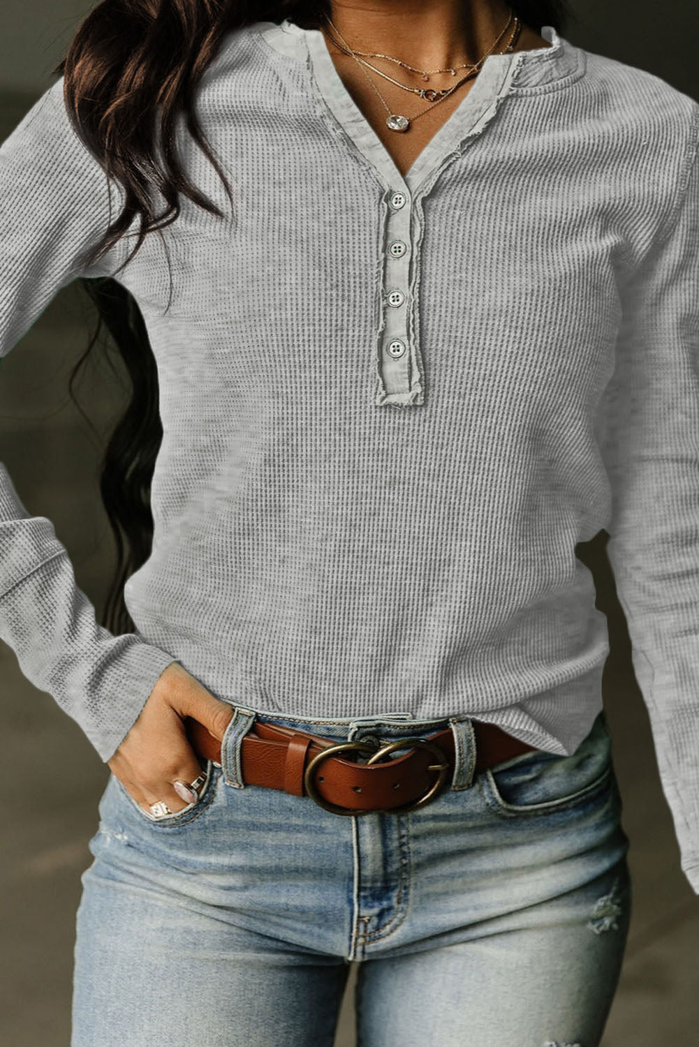 Socialite thermal henley top hotsell