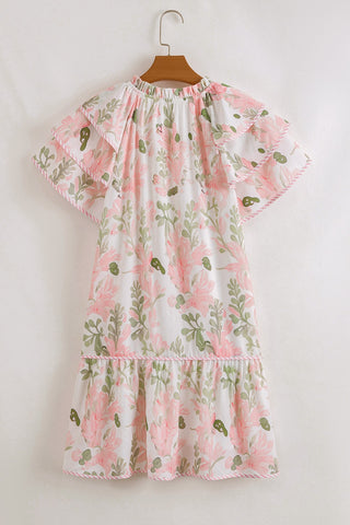 Poppies and Peppermint Shift Dress
