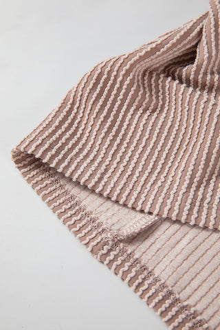Thermal Button Hoodie - Taupe