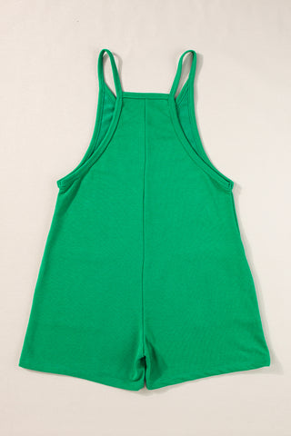 Spaghetti Strap Romper - Green