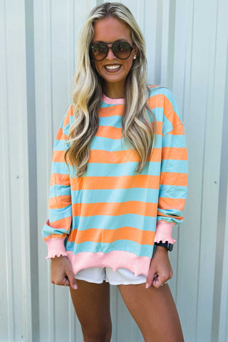 Candy Striped Dreams Sweatshirt