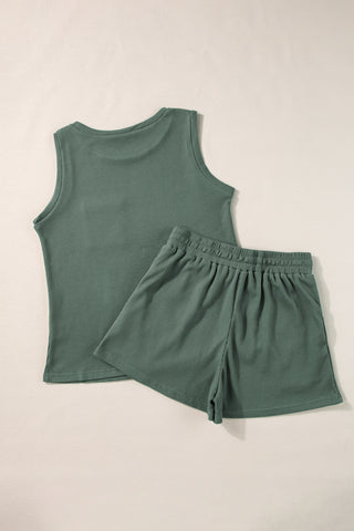 Short and Top Set - Olive