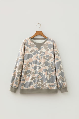 Camo Crew Neck Sweatshirt