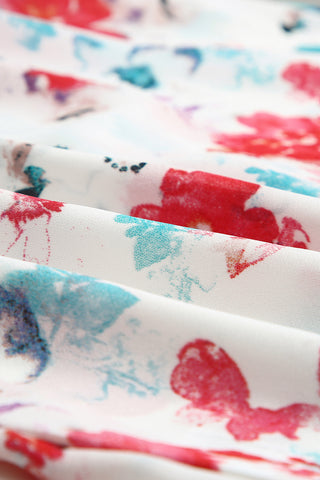 Floral Blouse - Red Floral