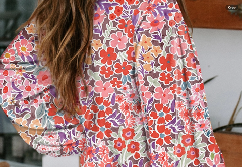 Floral Blouse - Retro Floral