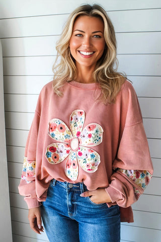 Retro Daisy Top - Peach Blossom