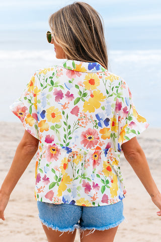 Retro Floral Top