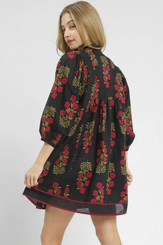 Roses Shift Dress
