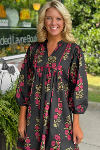 Roses Shift Dress