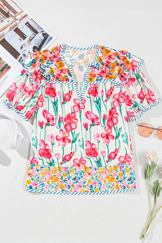 Watercolor Floral Top